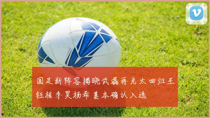 国足新阵容揭晓武磊蒋光太回归王钰栋李昊杨希基本确认入选